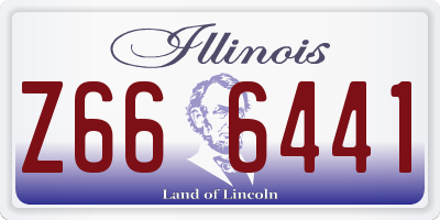 IL license plate Z666441