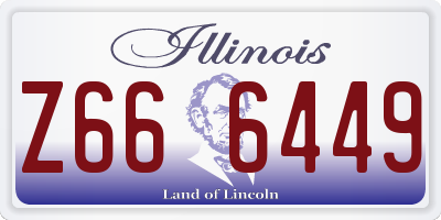 IL license plate Z666449