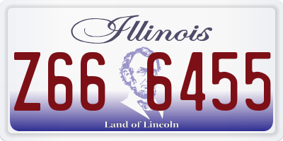 IL license plate Z666455