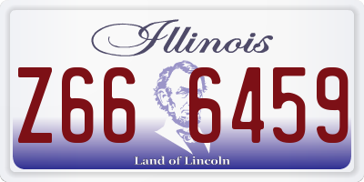 IL license plate Z666459