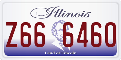 IL license plate Z666460