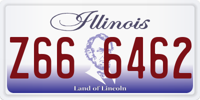 IL license plate Z666462