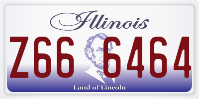 IL license plate Z666464