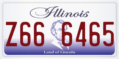 IL license plate Z666465