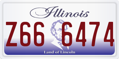 IL license plate Z666474