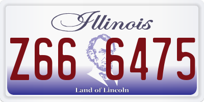 IL license plate Z666475