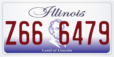 IL license plate Z666479