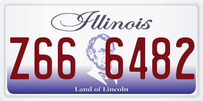 IL license plate Z666482