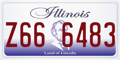 IL license plate Z666483