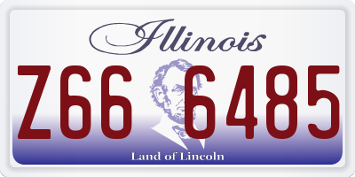 IL license plate Z666485