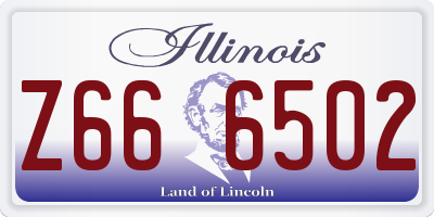 IL license plate Z666502