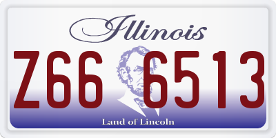 IL license plate Z666513