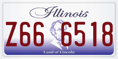 IL license plate Z666518