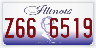 IL license plate Z666519