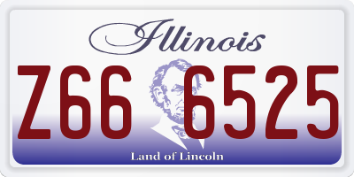 IL license plate Z666525