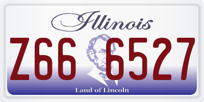 IL license plate Z666527