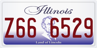IL license plate Z666529