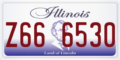 IL license plate Z666530