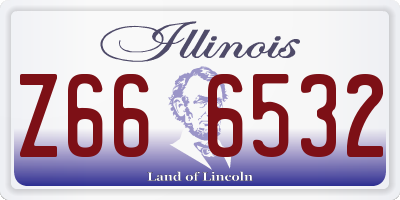 IL license plate Z666532
