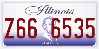 IL license plate Z666535
