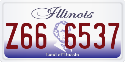 IL license plate Z666537