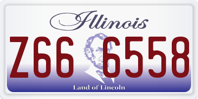 IL license plate Z666558