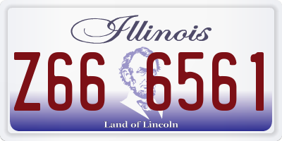 IL license plate Z666561