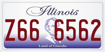 IL license plate Z666562