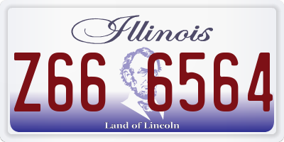 IL license plate Z666564