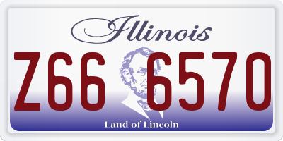 IL license plate Z666570