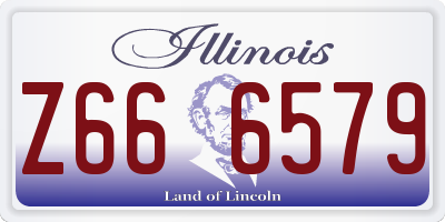 IL license plate Z666579