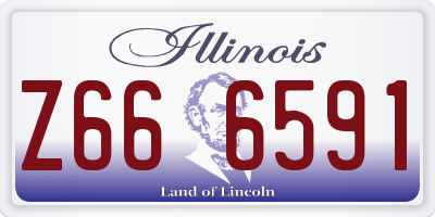 IL license plate Z666591