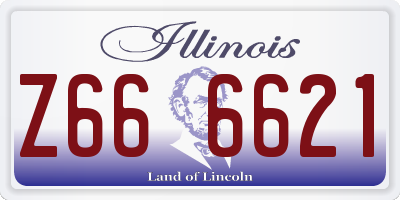 IL license plate Z666621