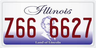 IL license plate Z666627