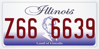 IL license plate Z666639