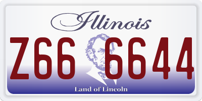 IL license plate Z666644