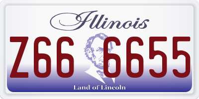 IL license plate Z666655