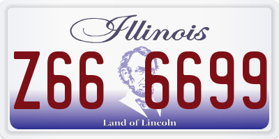 IL license plate Z666699