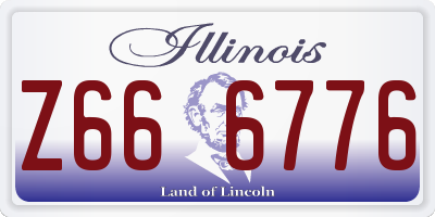 IL license plate Z666776
