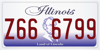 IL license plate Z666799