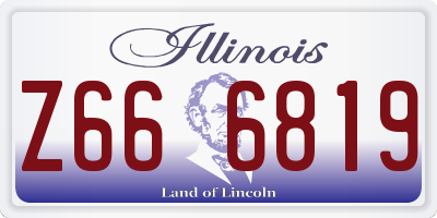 IL license plate Z666819