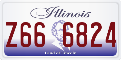 IL license plate Z666824