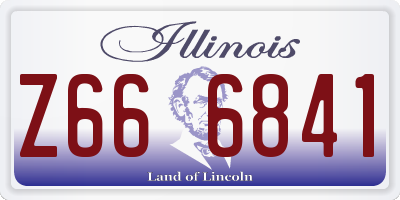 IL license plate Z666841