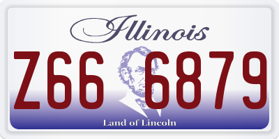 IL license plate Z666879