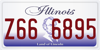 IL license plate Z666895