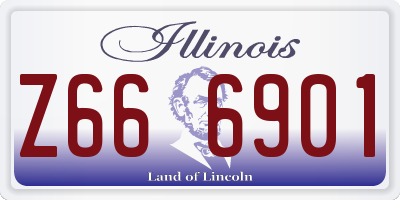 IL license plate Z666901