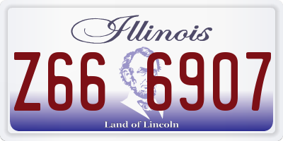 IL license plate Z666907