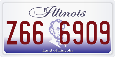 IL license plate Z666909