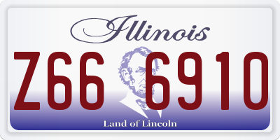 IL license plate Z666910