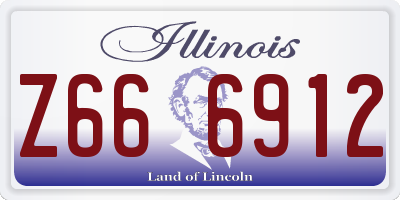 IL license plate Z666912
